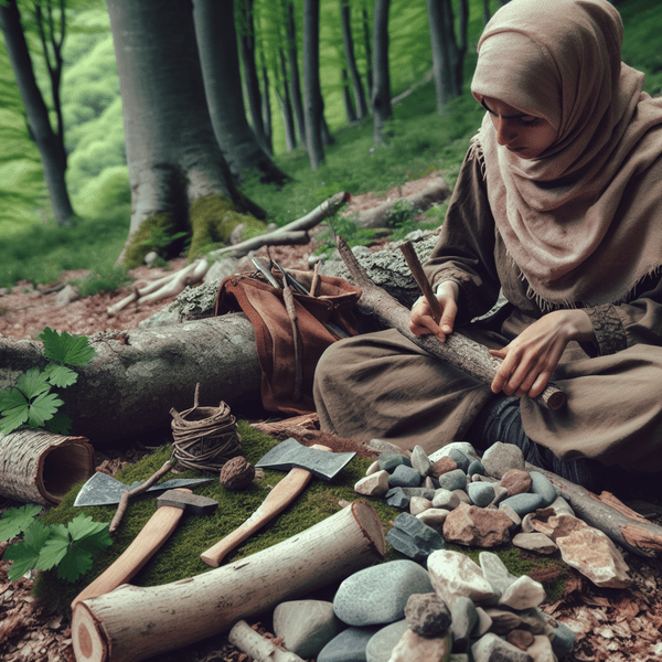 Improvisierte Werkzeuge und ihre Herstellung in der Natur